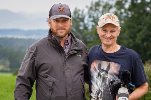 Andreas Wedel Tierfotografie + Film mit Horseman Guy Robertson bei den Clinics 2023